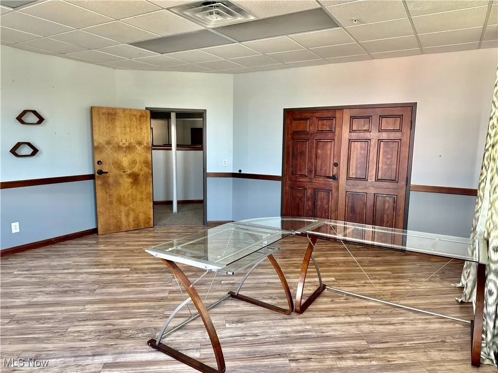 Welcome Executives, to the main office suite! Facing downtown Massillon, this is easily one of, if not the, most spacious suites in the city, with the best view! Measuring 17'x18', and with access to your junior assistant or finance department next door. Also, accessability to the Executive Conference Room!