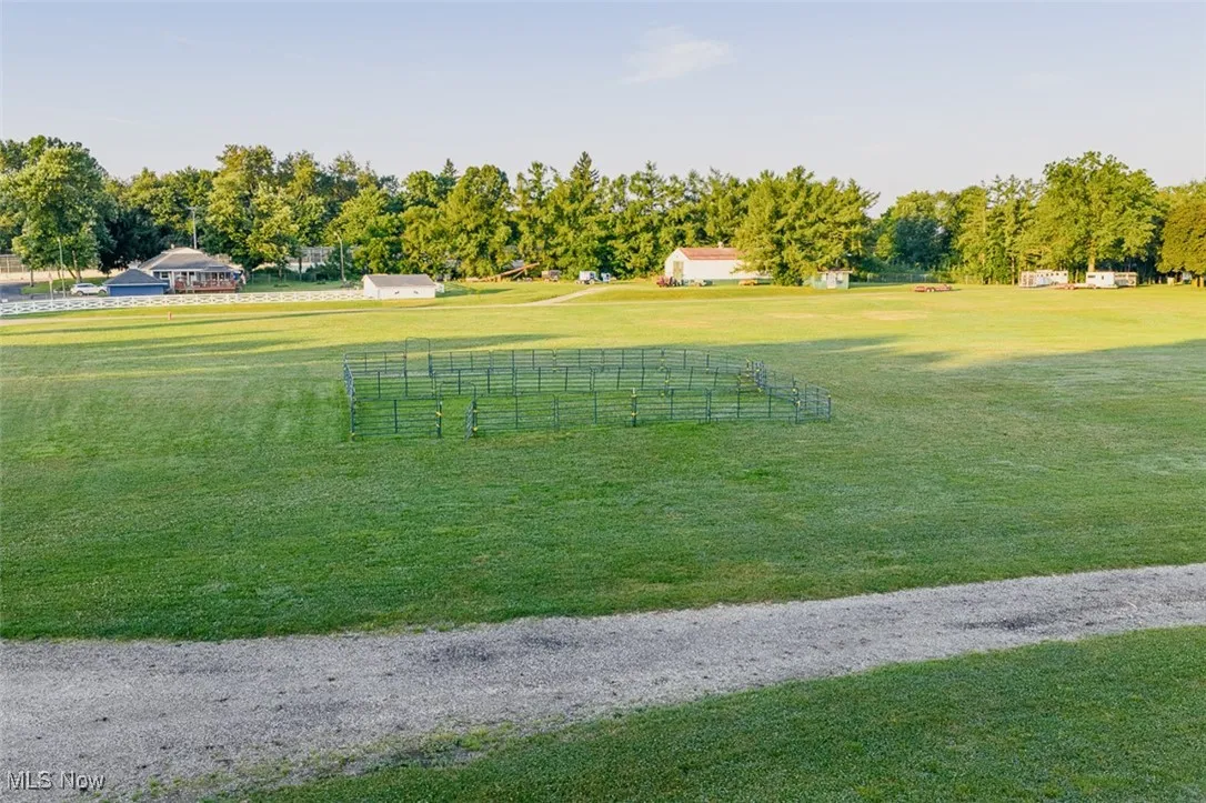 View of yard featuring view of scattered trees