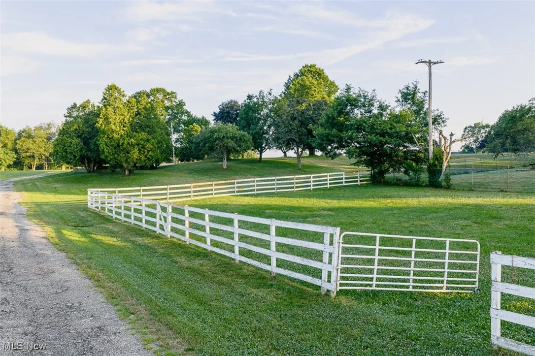 Gate with a rural view