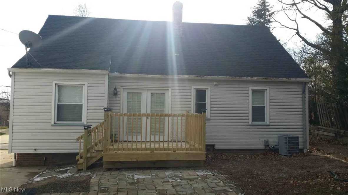 Rear of property