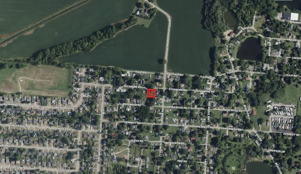 Aerial overview of property's location