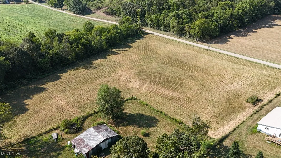 View of rural area featuring large plots for crops