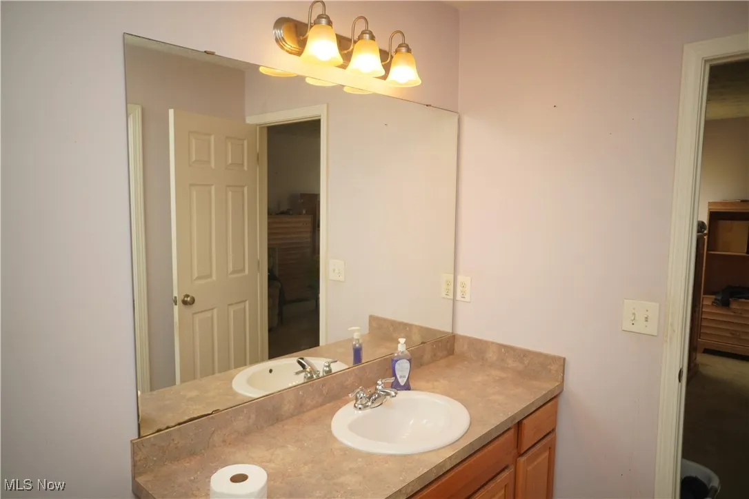 Bathroom featuring vanity