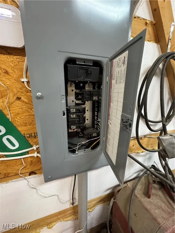 Utility room with electric panel
