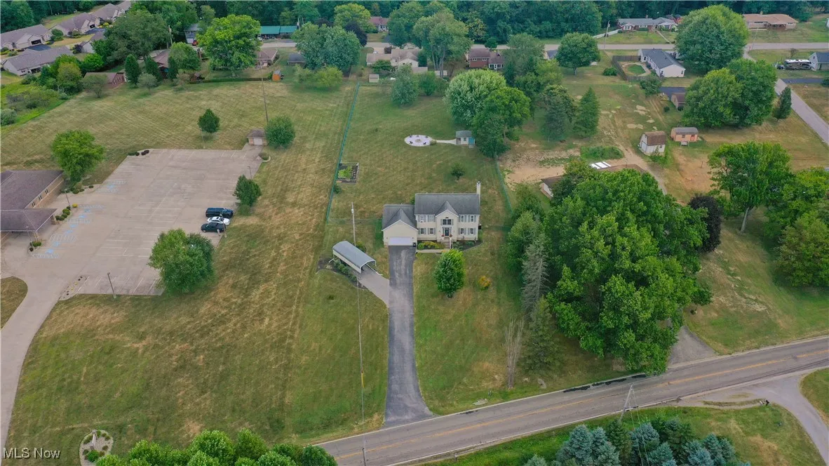 Aerial view of property's location