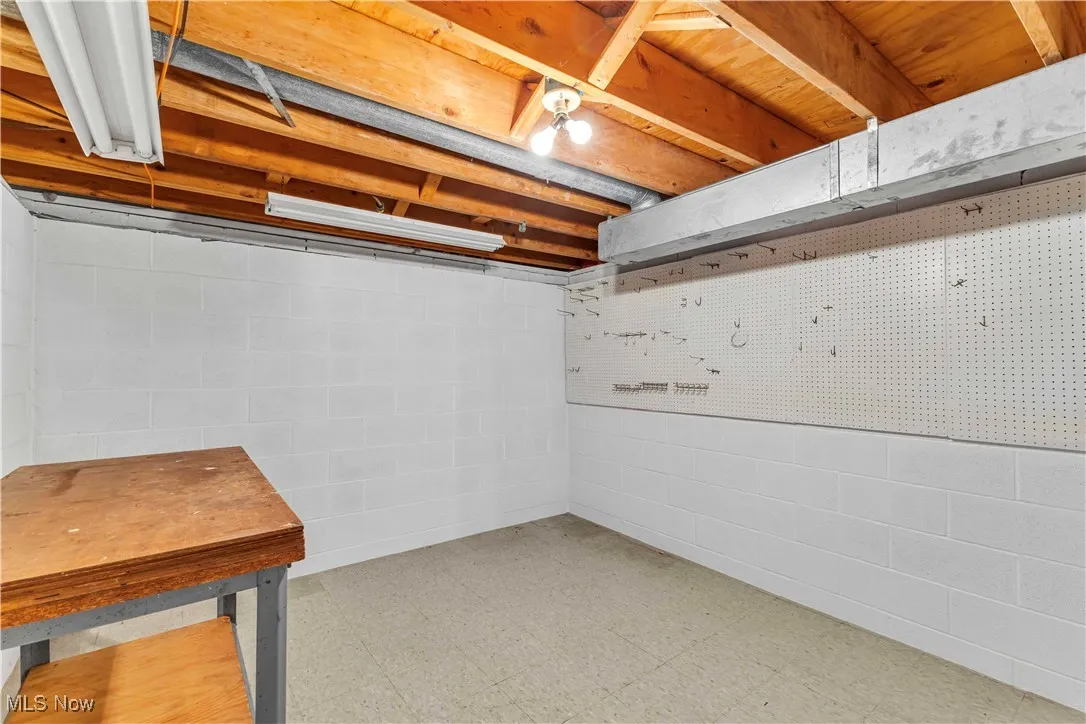 Workshop in the basement