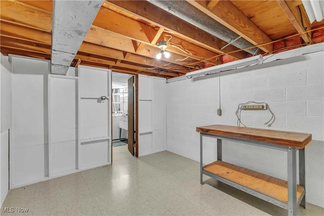 Workshop in the basement