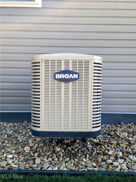 Exterior view of a central air condition unit