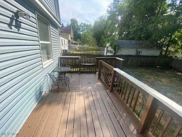 View of deck