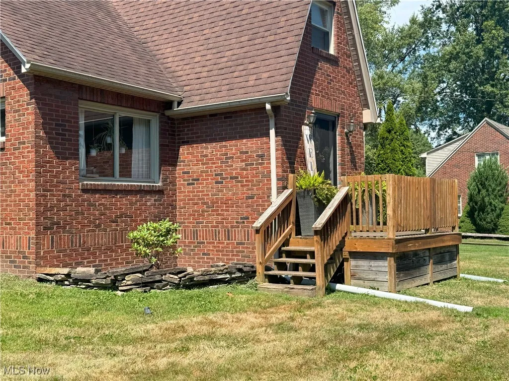 View of the front porch
