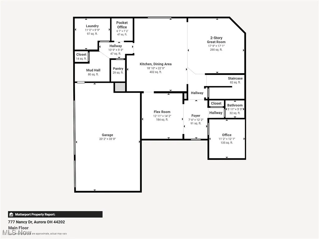 777 Nancy Drive, Aurora, Ohio 44202,MLS Now Listing ID