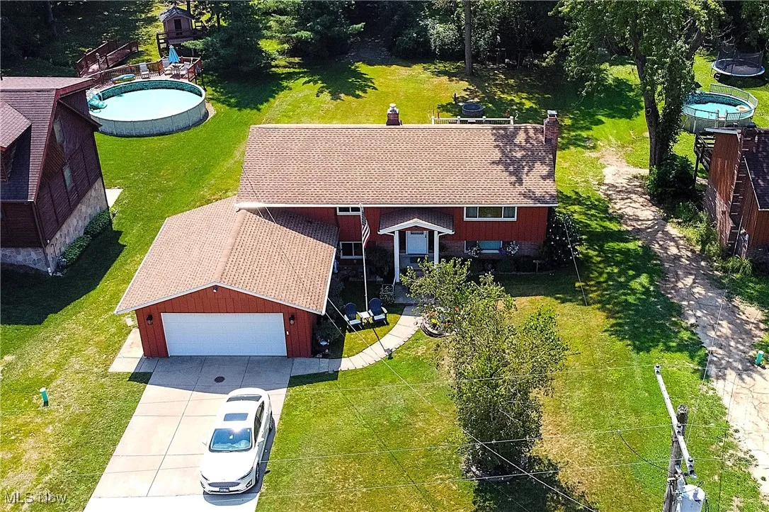 Aerial view of property.
