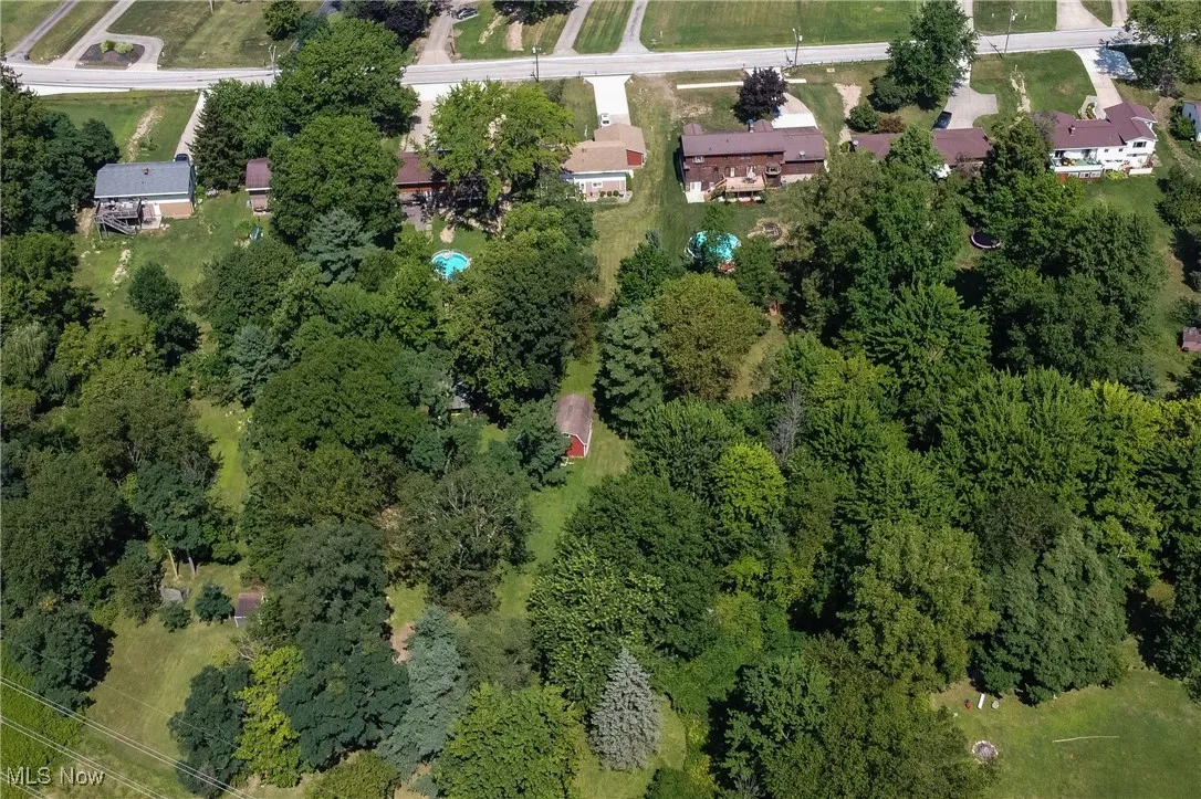 Aerial overview of property's location