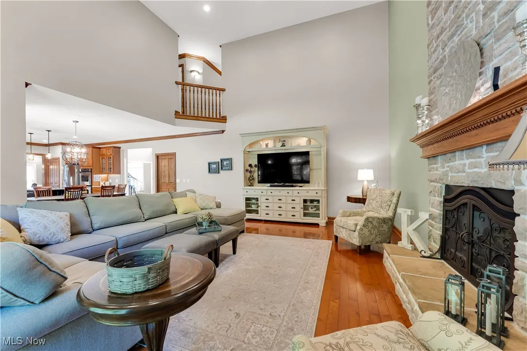Great room open to the kitchen