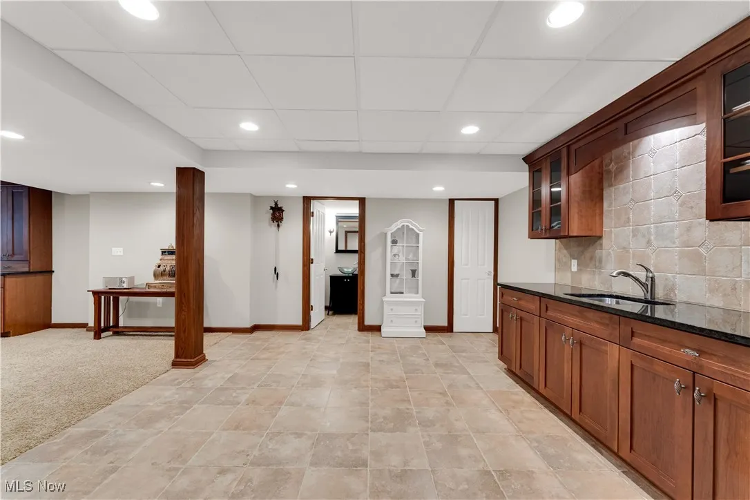 Lower level kitchen area for entertaining