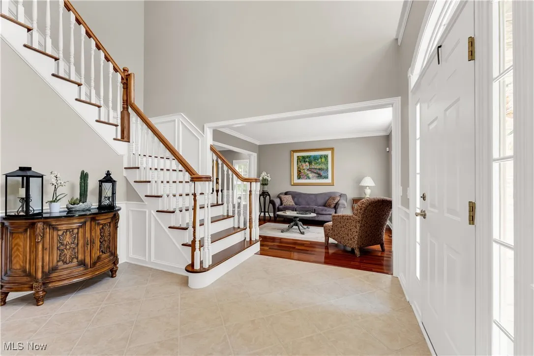 Foyer looking into formal living room