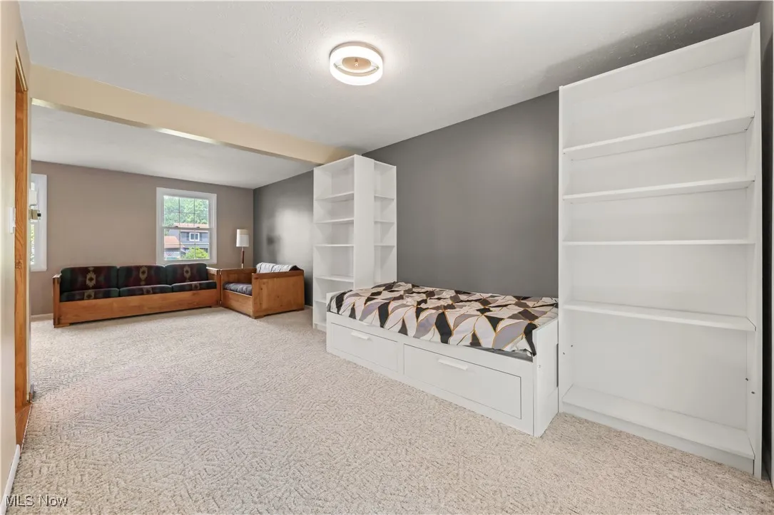 Bedroom featuring carpet floors