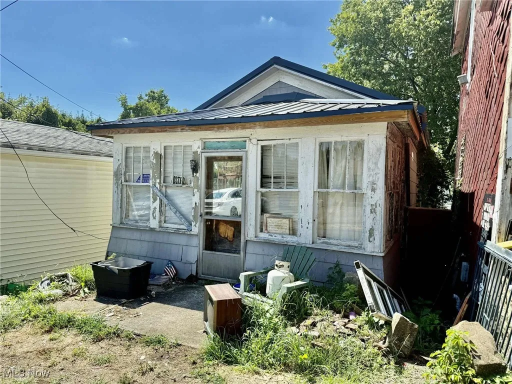 Side view of property