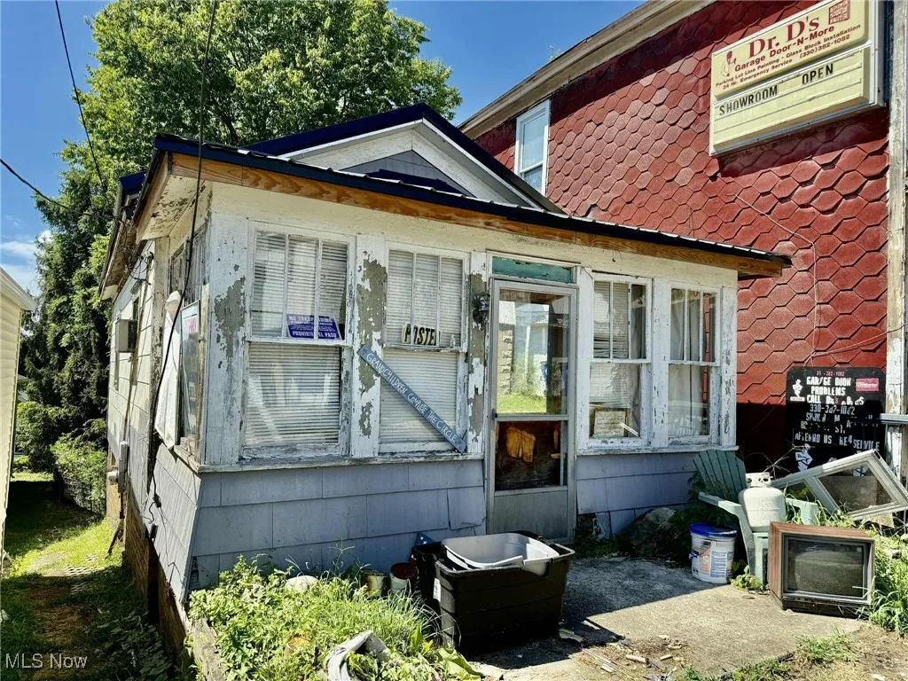 Side view of property