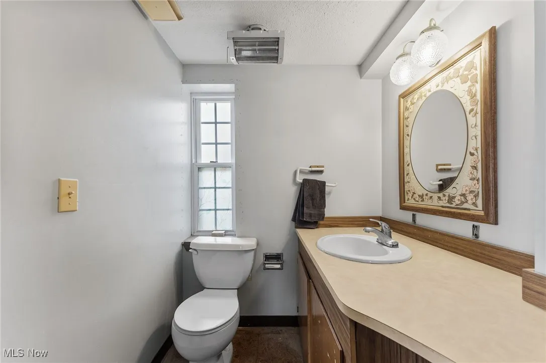 First floor half bathroom.