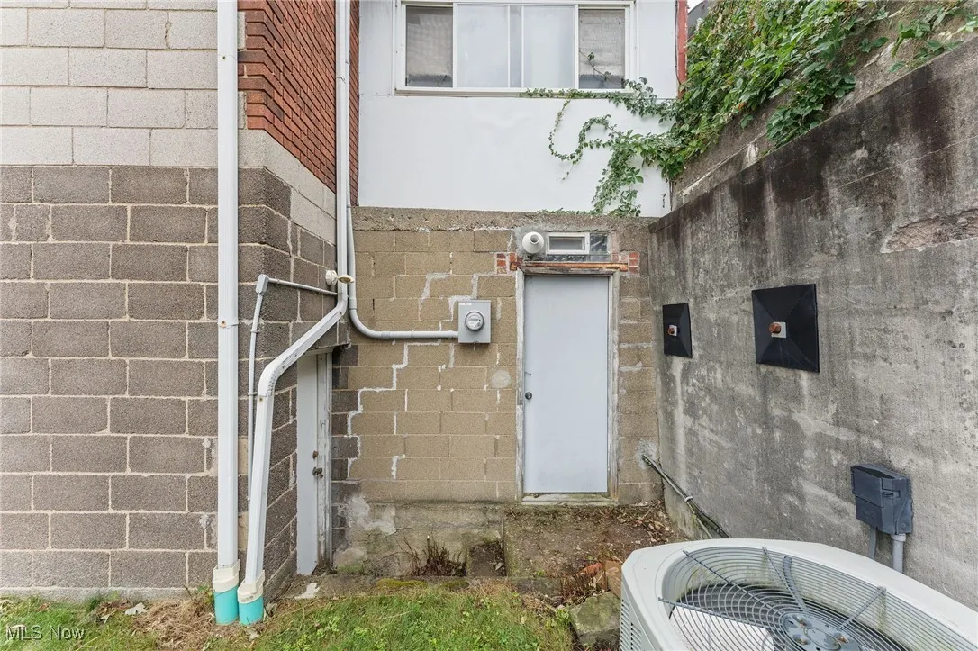 Entry into lower level and into the utility room.