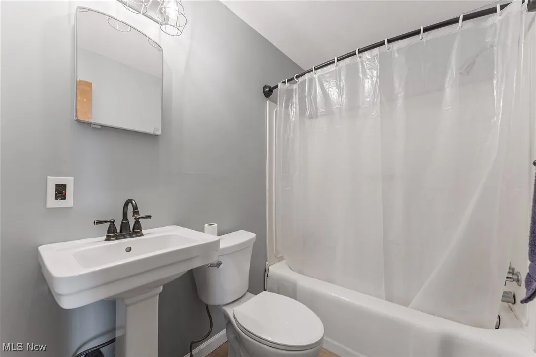 First floor full bathroom.