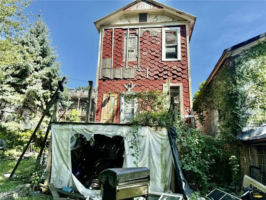 Rear view of house