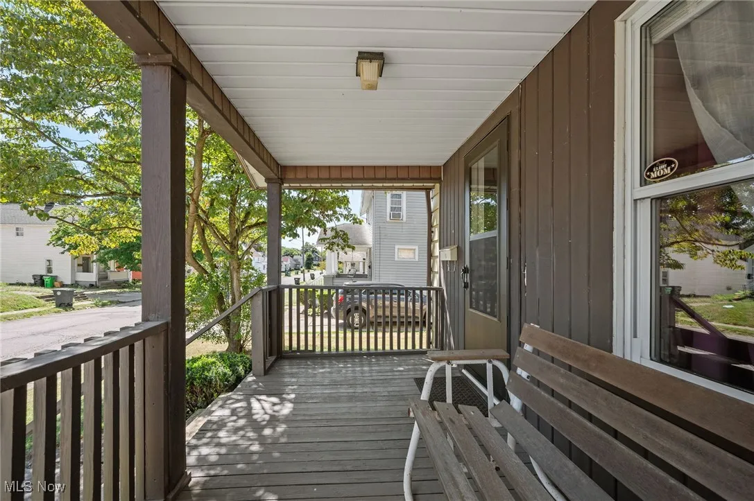 View of wooden porch