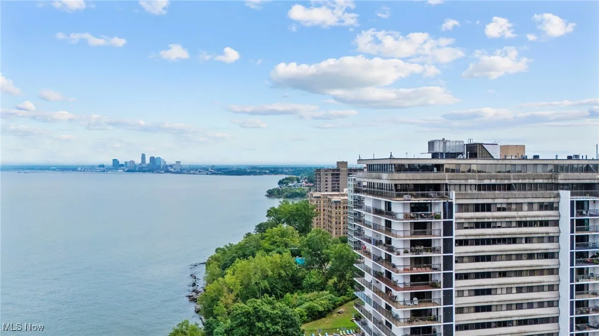 Water view featuring skyline