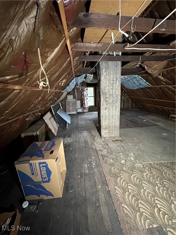View of attic