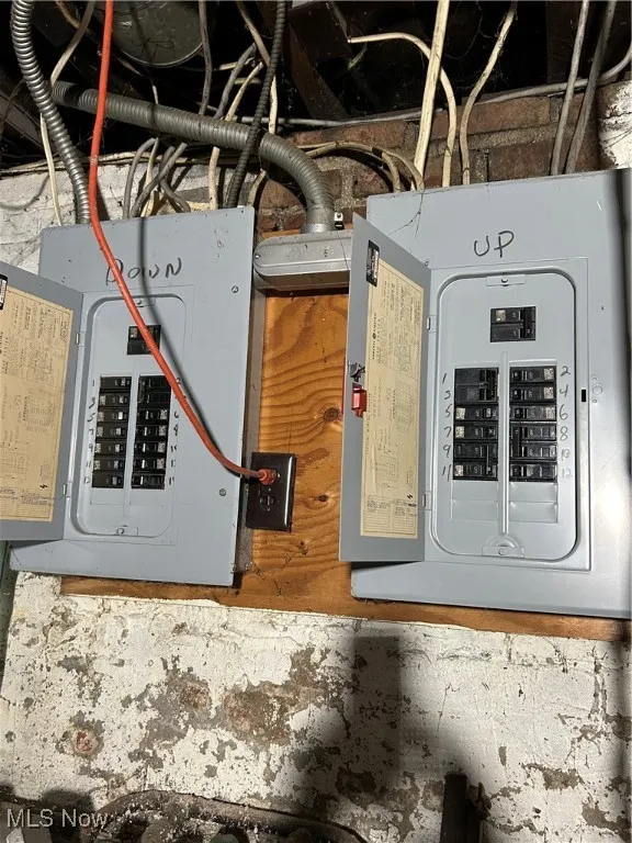 Utility room with electric panel