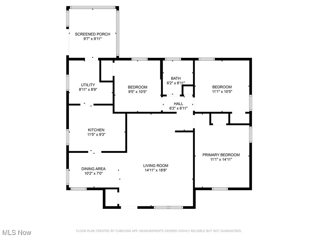 View of room layout