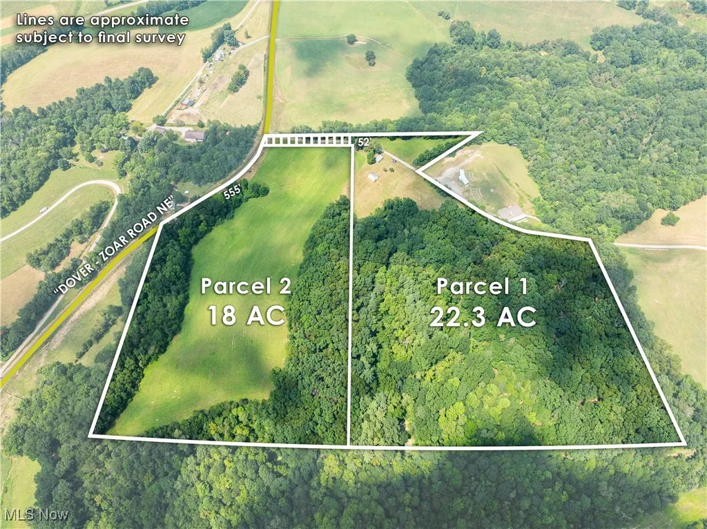 Map / location with property boundaries highlighted