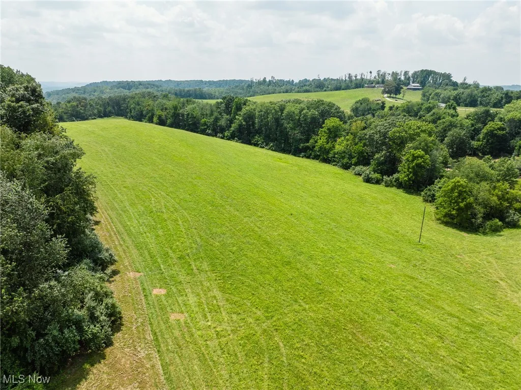 Aerial view of sparsely populated area