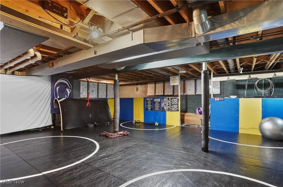 View of basketball court