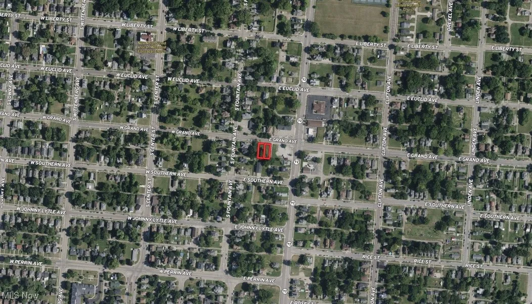 Aerial view of property's location