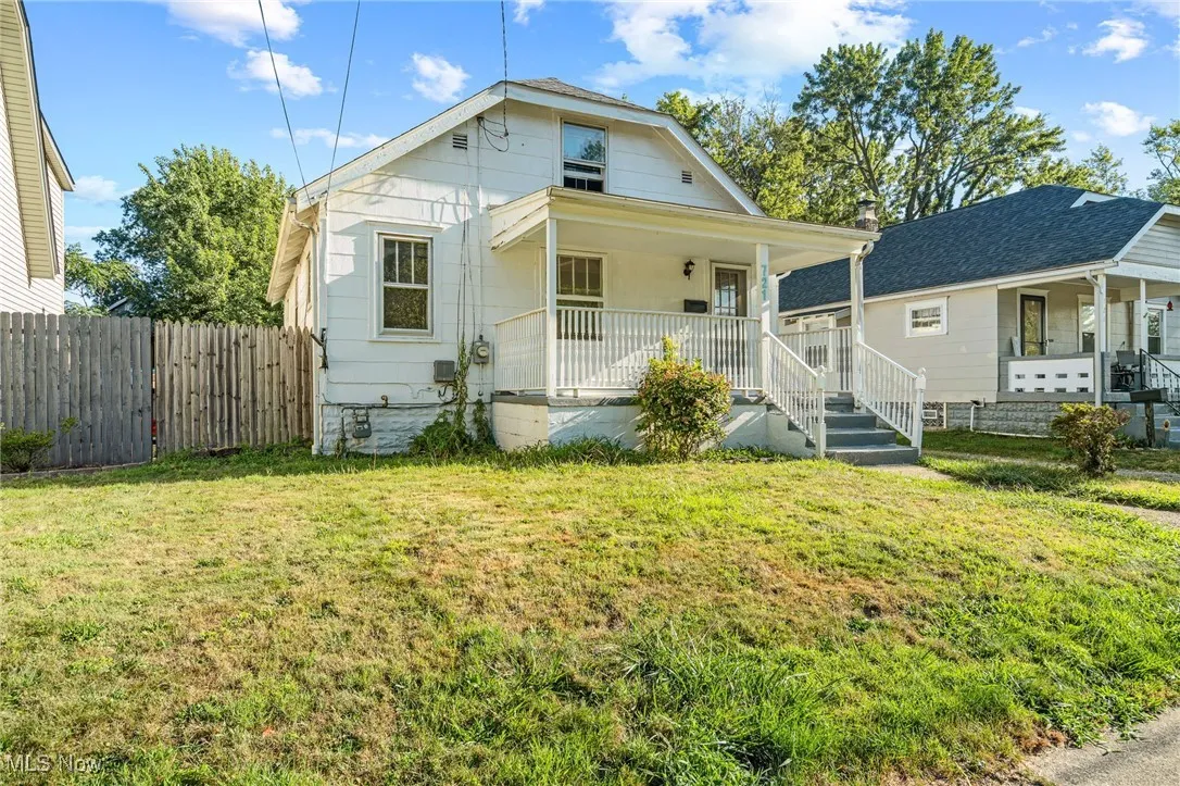 View of front of home with covered porch