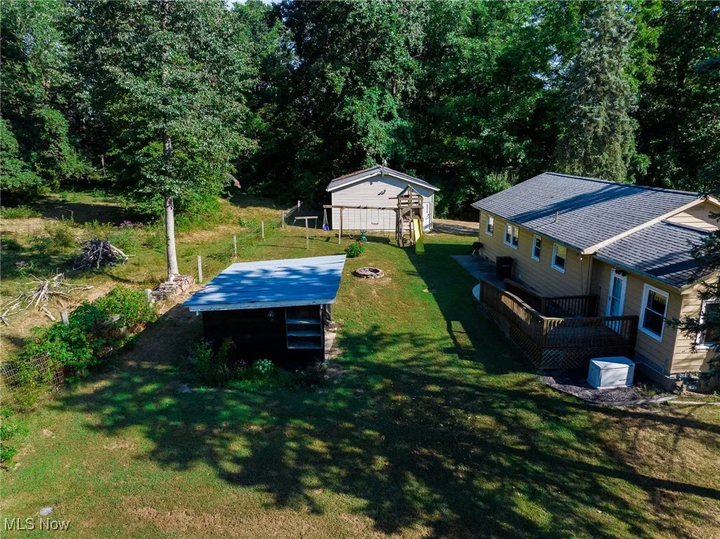 View from above of property