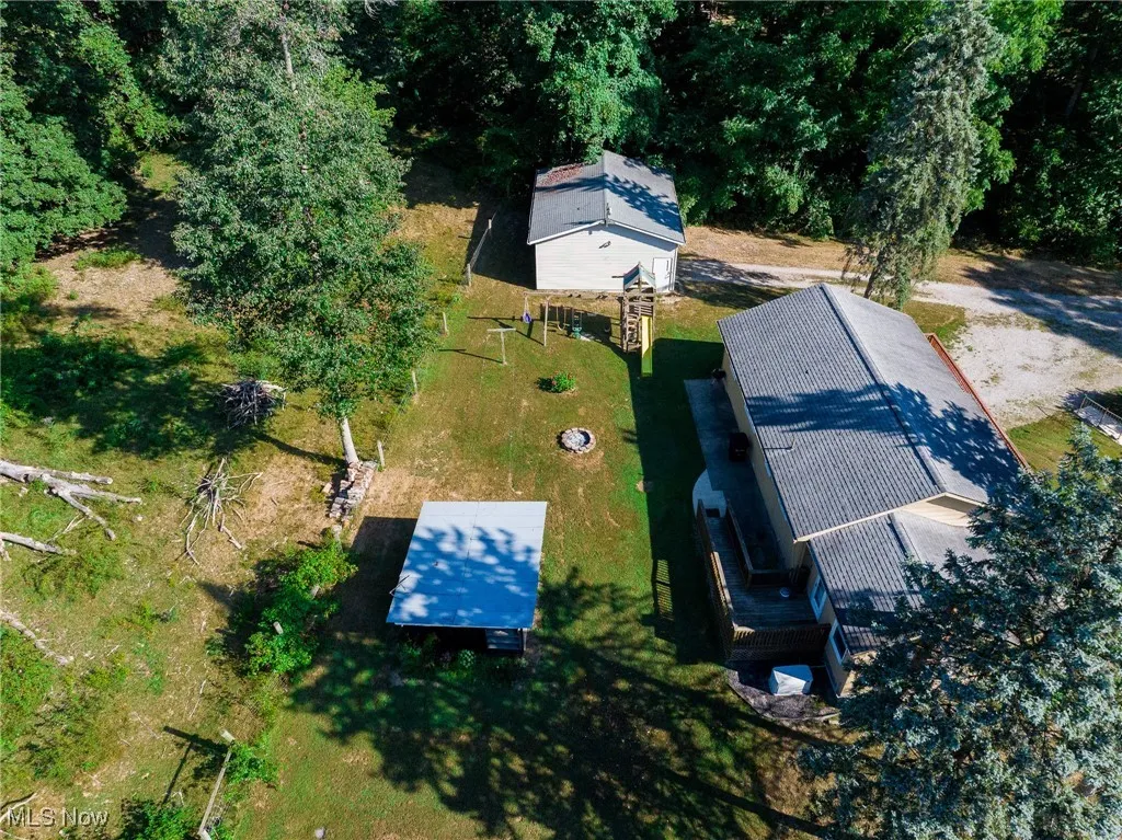 View from above of property