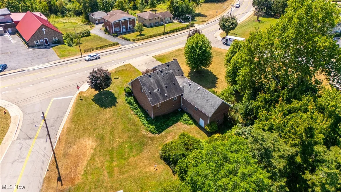 View from above of property