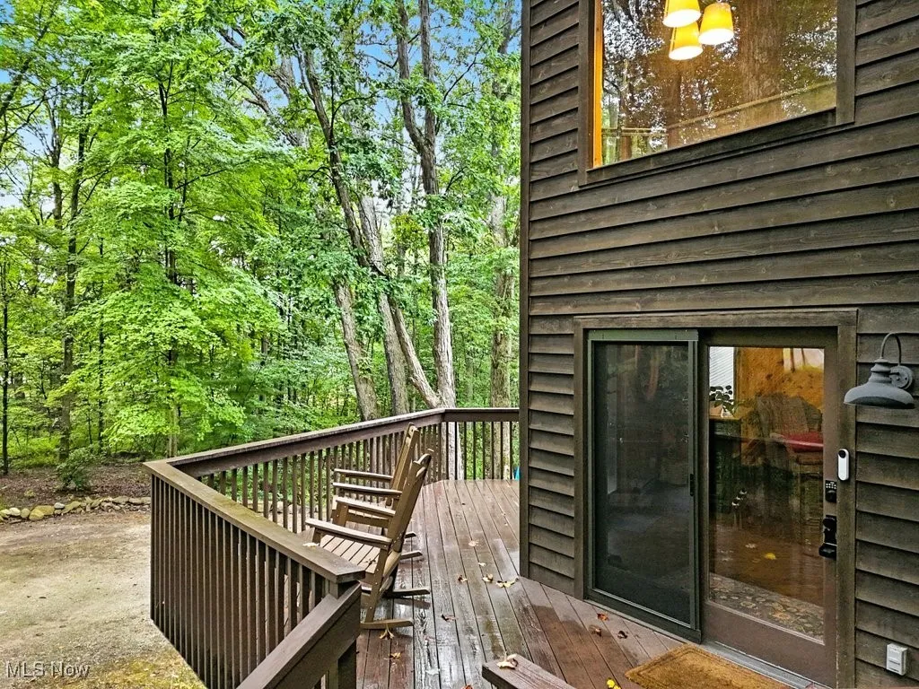 View of wooden terrace