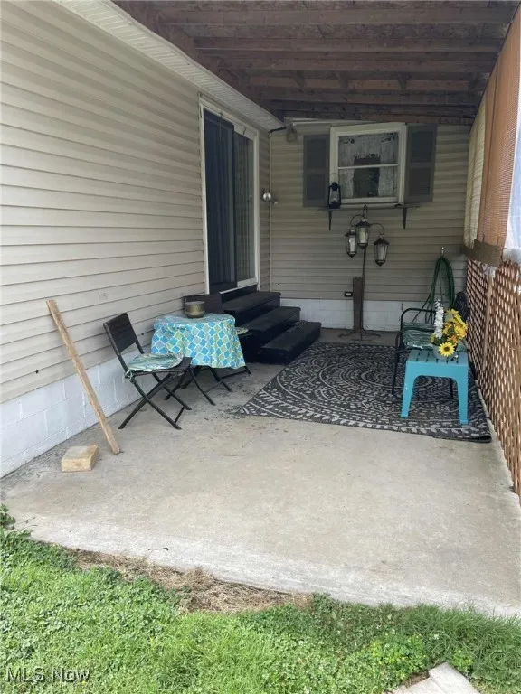 View of patio / terrace featuring entry steps