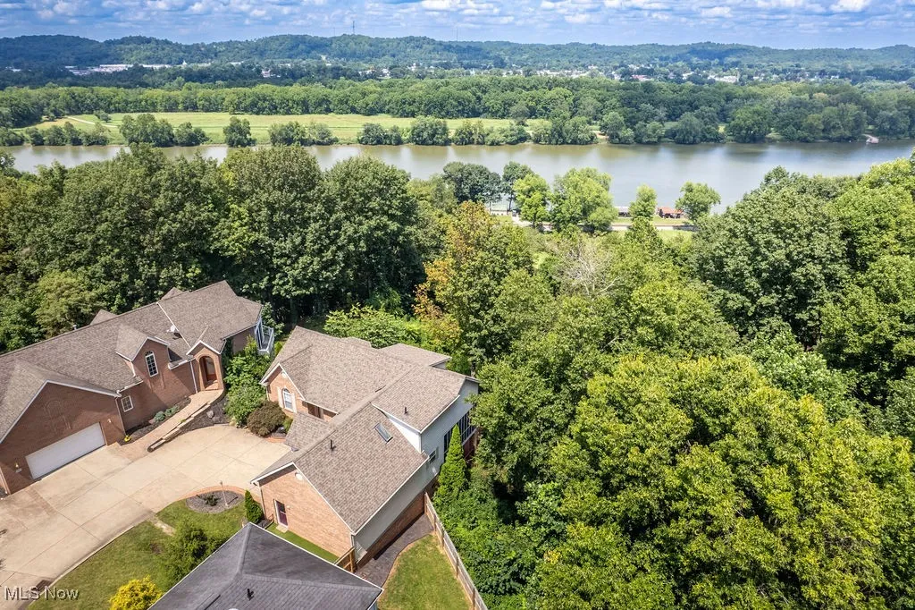 Bird's eye view of a large body of water