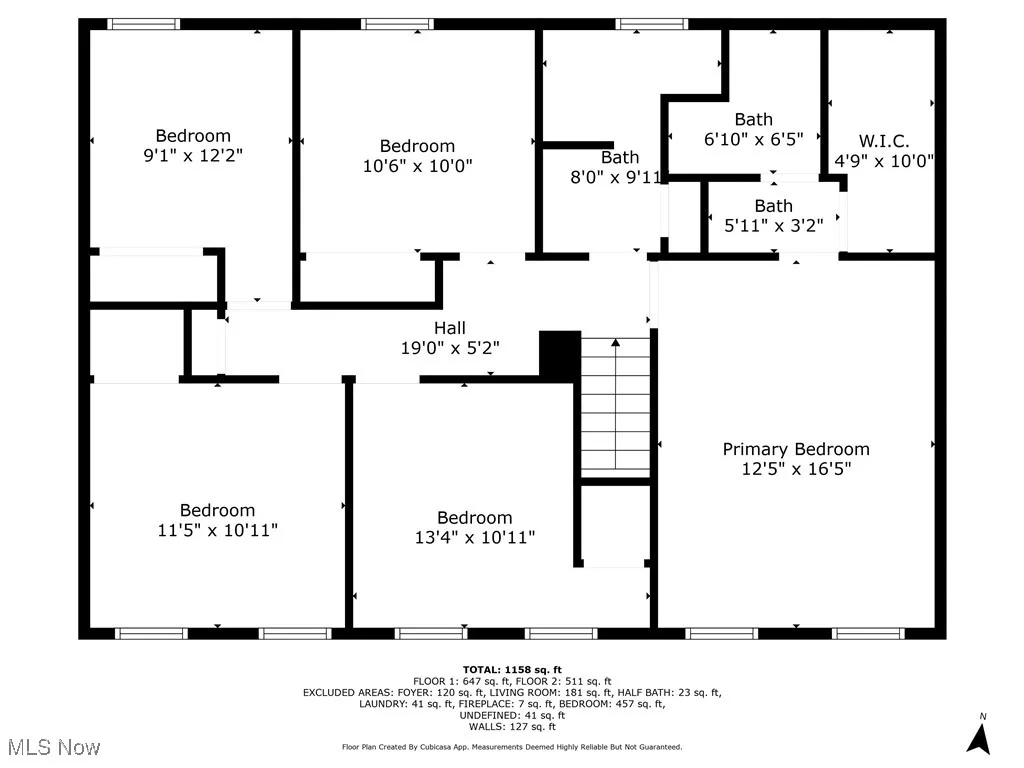 View of floor plan / room layout