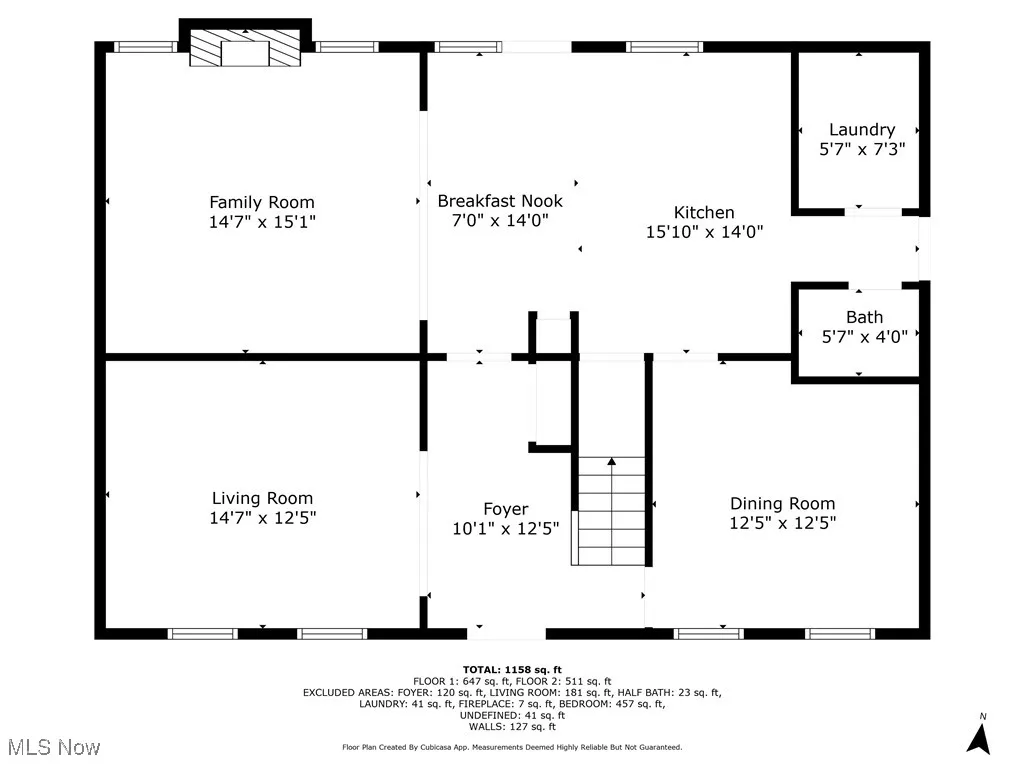 View of floor plan / room layout