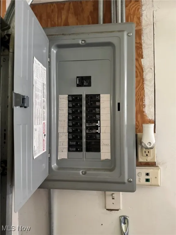 Utility room with electric panel