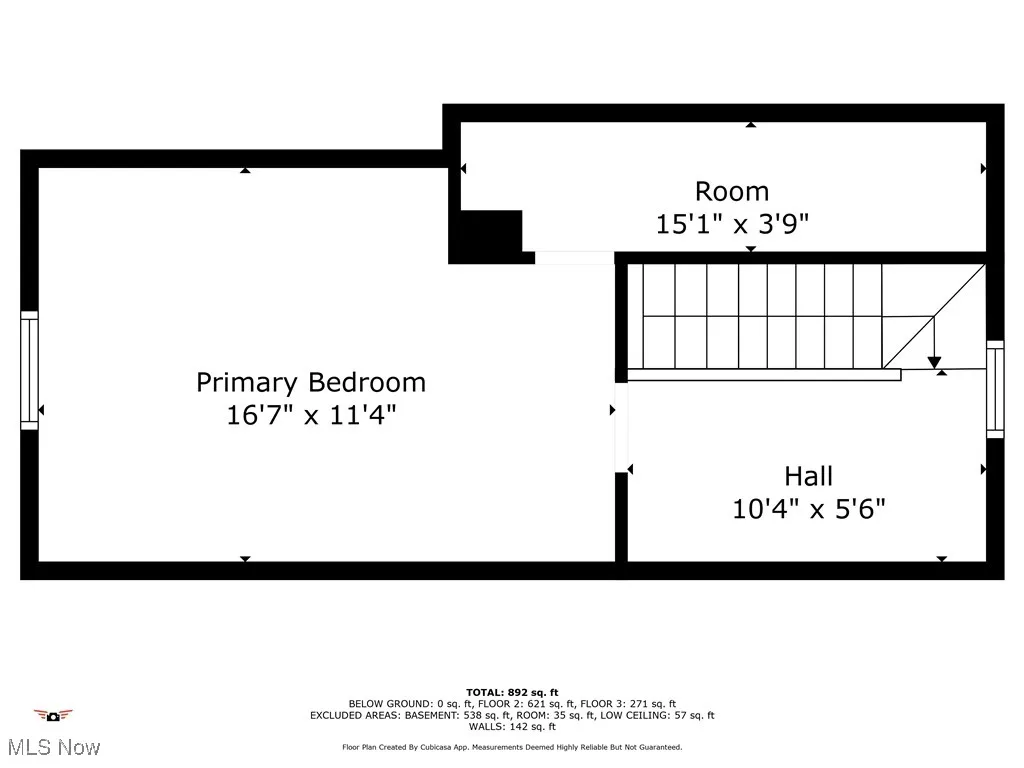 2nd floor, the hallway has the closet area and the other 