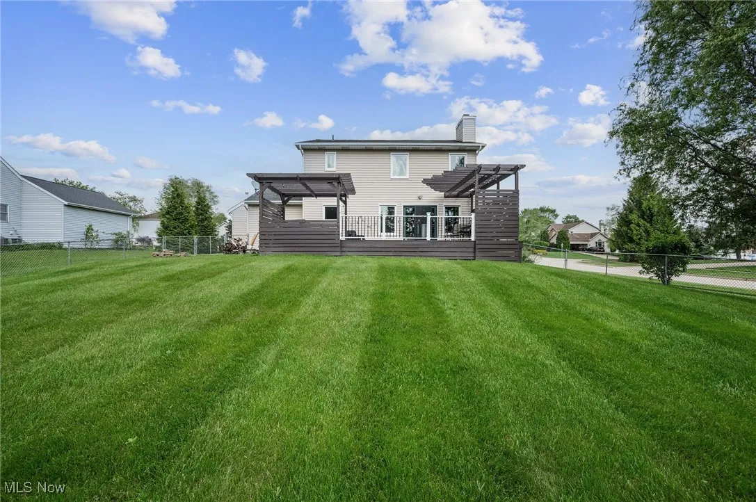 Deck and pergola for privacy, plus a fully fenced in backyard