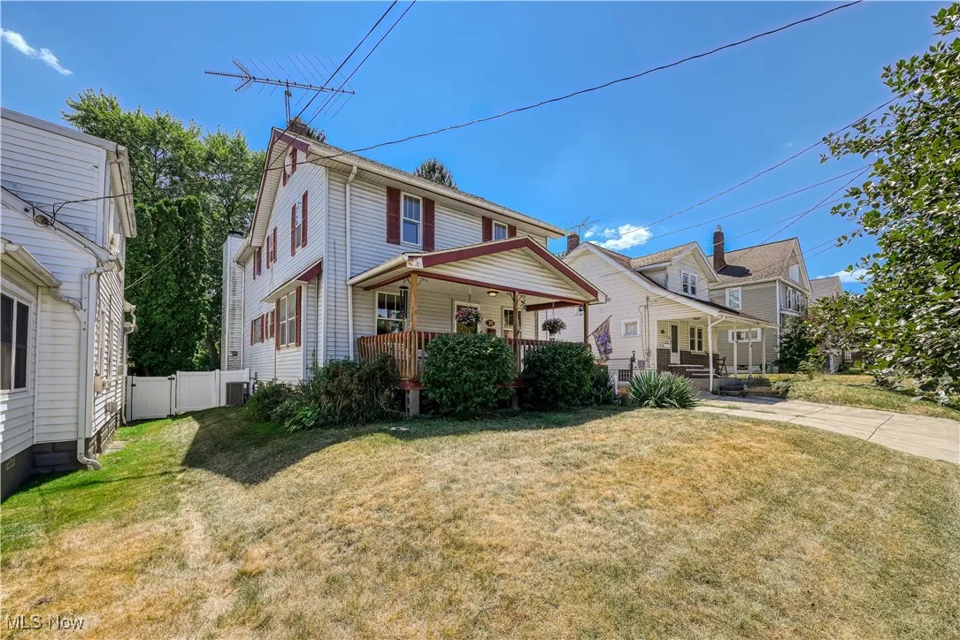 View of front of house featuring covered porch