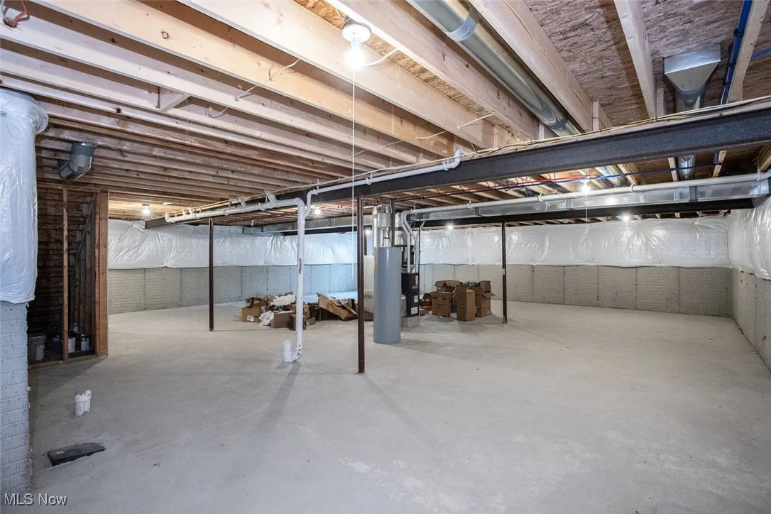 Full basement plumbed for full bath and has egress access.